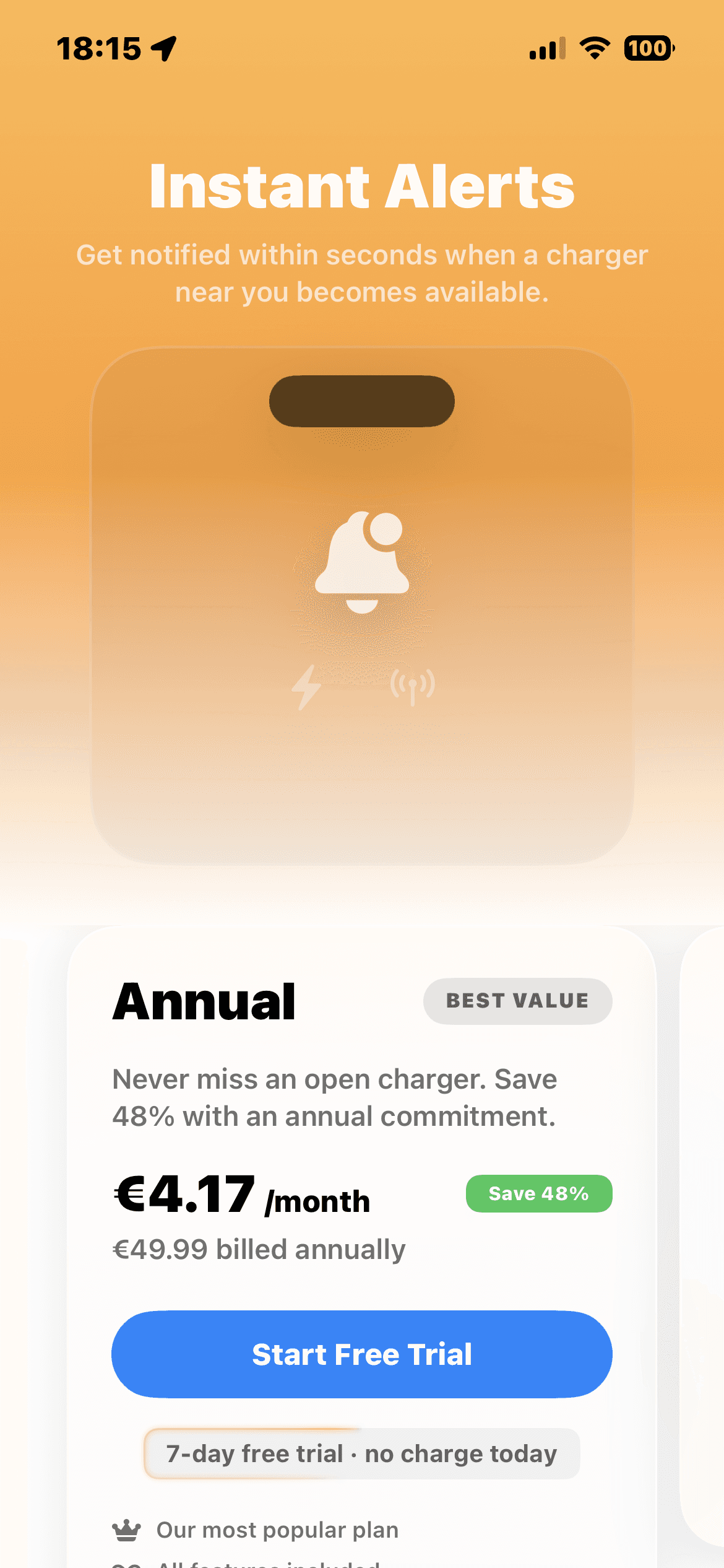 PlugAlert — map view